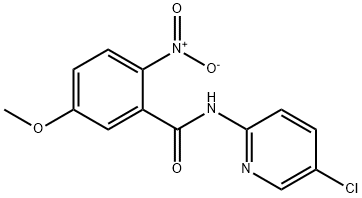 2-nitro-N-(5-clor-piridin-2-il)-5-metoxi-benzamidă