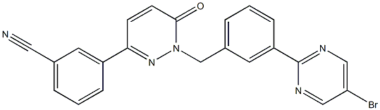 3-(1-(3-(5-bromopirimidin-2-il)benzil)-6-oxo-1,6-dihidropiridazin-3-il)benzonitril