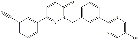 3-(1-(3-(5-hidroxipirimidin-2-il)benzil)-6-oxo-1,6-dihidropiridazin-3-il)benzonitril
