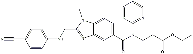 Ester etilic al acidului 3-[[[2-[[(4-cianofenil)amino]metil]-1-metil-1H-benzimidazol-5-il]carbonil]piridin-2-ilamino]propionic