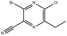 3-brom-5-clor-6-etilpirazin-2-carbonitril