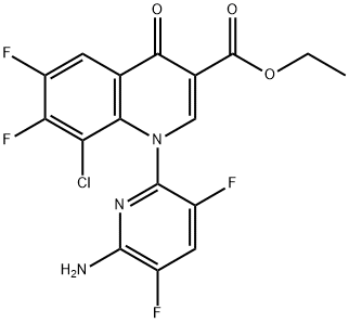 Ester etilic al acidului 3-chinolincarboxilic, 1-(6-amino-3,5-difluor-2-piridinil)-8-clor-6,7-difluor-1,4-dihidro-4-oxo-