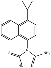 3H-1,2,4-triazol-3-tionă, 5-amino-4-(4-ciclopropil-1-naftalenil)-2,4-dihidro