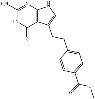 Ester metilic al acidului 4-[2-(2-amino-4,7-dihidro-4-oxo-1 H-pirolo[2,3-d]pirimidin-5-il)etil]benzoic