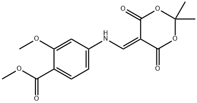 Ester metilic al acidului 4-[(2,2-dimetil-4,6-dioxo-[1,3]dioxan-5-ilidenmetil)-amino]-2-metoxi-benzoic