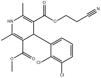 Ester 5-metilic al acidului 4-(2,3-diclor-fenil)-2,6-dimetil-1,4-dihidro-piridin-3,5-dicarboxilic 3-(2-ciano-etil) ester