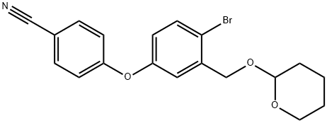4-(4-brom-3-(((tetrahidro-2H-piran-2-il)oxi)metil)fenoxi)benzonitril