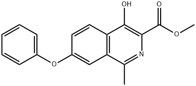 Ester metilic al acidului 4-hidroxi-1-metil-7-fenoxi-3-izochinolincarboxilic