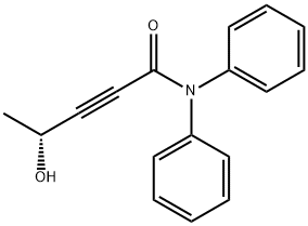4-hidroxi-N,N-difenil-(4R)-2-pentinamidă