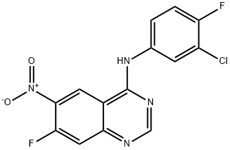 4-chinazolinamină, N-(3-clor-4-fluorfenil)-7-fluor-6-nitro-