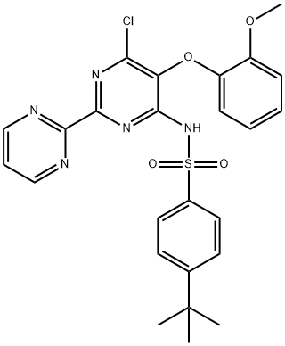 4-tert-butil-N-(6-clor-5-(2-metoxifenoxi)-2,2'-bipirimidin-4-il)benzensulfonamidă