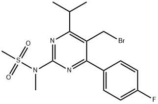 5-(bromometil)-4-(4-fluorfenil)-6-izopropil-2-[metil(metilsulfonil)amino]pirimidină