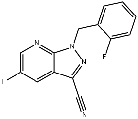5-fluor-1-(2-fluorbenzil)-1H-pirazolo[3,4-b]piridin-3-carbonitril