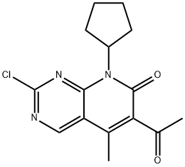 6-acetil-2-clor-8-ciclopentil-5-metilpirido[2,3-d]pirimidin-7(8H)-onă