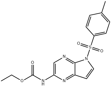 Acid carbamic, N-[5-[(4-metilfenil)sulfonil]-5H-pirolo[2,3-b]pirazin-2-il]-, este etilic