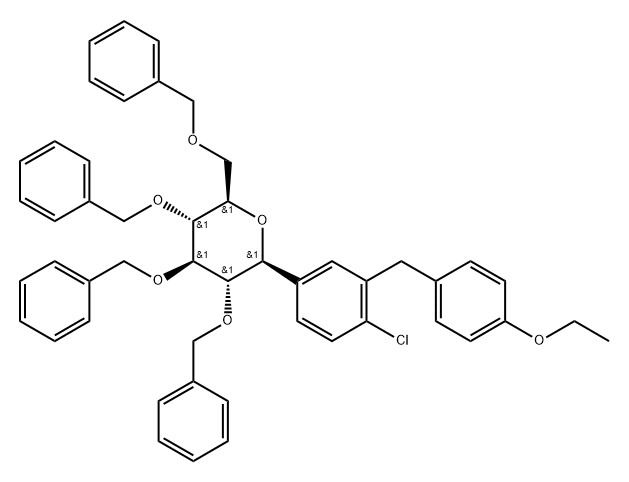 D-Glucitol, 1,5-anhidro-1-C-[4-clor-3-[(4-etoxifenil)metil]fenil]-2,3,4,6-tetrakis-O-(fenilmetil)-, ( 1S)-