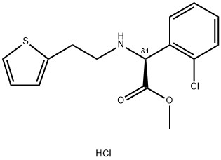 Clorhidrat de D-(+)-metil-alfa-(2-tieniletamino)(2-clorfenil)acetat