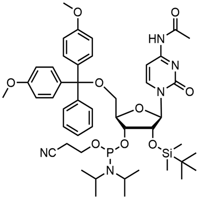 DMT-2′O-TBDMS-rC(ac) Fosforamidit