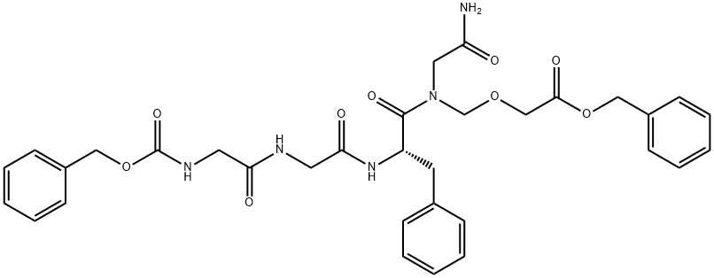 Glicinamidă, N-[(fenilmetoxi)carbonil]glicilglicil-L-fenilalanil-N-[[2-(fenilmetoxi)-2-oxoetoxi]metil]-