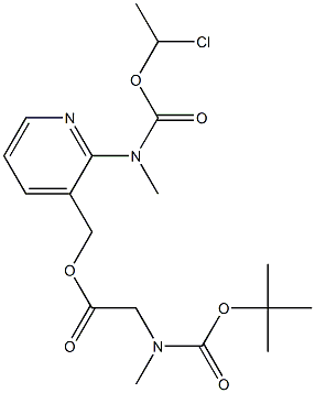 Ester metilic al N-[(1,1-dimetiletoxi)carbonil]-N-metil-, [2-[[(1-cloretoxi)carbonil]metilamino]-3-piridinil]glicinei