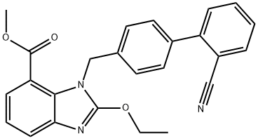 1-[(2’-cianobifenil-4-il)metil]-2-etoxi-1 H-benzimidazol-7-carboxilat de metil