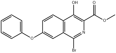 1-brom-4-hidroxi-7-fenoxiizochinolin-3-carboxilat de metil