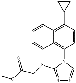2-((4-(4-ciclopropilnaftalen-1-il)-4H-1,2,4-triazol-3-il)tio)acetat de metil