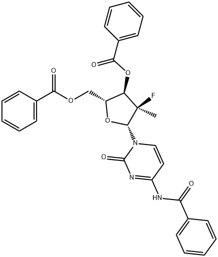 3',5'-dibenzoat de metil, (2'R)citidină, N-benzoil-2'-deoxi-2'-fluor-2'-