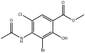 4-(acetilaMino)-3-broMo-5-clor-2-hidroxibenzoat de metil