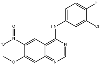 N-(3-clor-4-fluorfenil)-7-metoxi-6-nitrochinazolin-4-amina