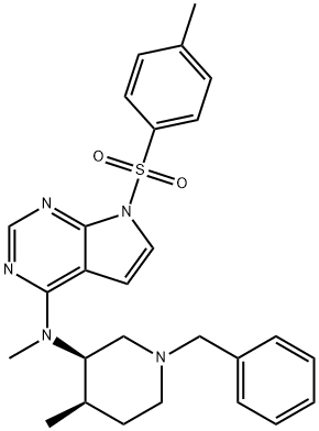 N-((3R,4R)-1-benzil-4-metilpiperidin-3-il)-N-metil-7-tosil-7H-pirolo[2,3-d]pirimidin-4-amină