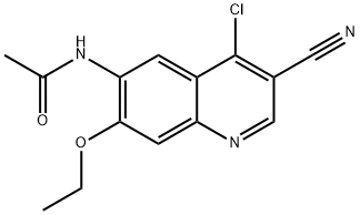 n-(4-clor-3-ciano-7-etoxi-6-chinolinil) acetamidă