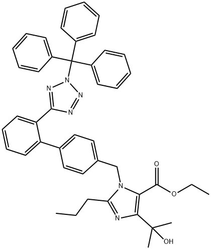 N-tritil olmesartan etil ester