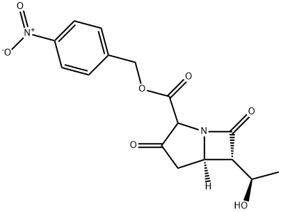 p-Nitrobenzil-6-(1-hidroxietil)-1-azabiciclo(3.2.0)heptan-3,7-dionă-2-carboxilat